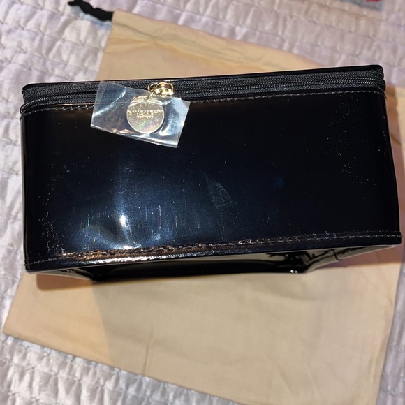 Givenchy Preloved cosmetics pouch Patton leather excellent condition satin inter - Picture 5 of 12